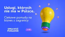 Usługi, których nie ma w Polsce. Odkryj ciekawe pomysły na biznes z zagranicy i sprawdź poradnik. Żółta żarówka symbolizuje innowację.