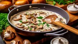 Przepis na sos z pieczarek - Jak zrobić sos pieczarkowy