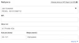 Jakie dane są potrzebne do faktury na osobę prywatną?