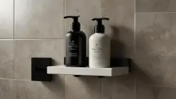 Czarna półka pod prysznic: Funkcjonalność czy design?