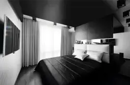 Ciemny sufit w salonie: Odważny trend w aranżacji wnętrz