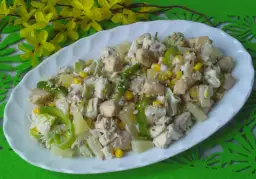 Najsmaczniejszy kurczak z porem i ananasem - domowy przepis krok po kroku