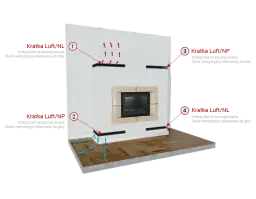 Prawidłowa wysokość kratek w kominku – klucz do efektywności wentylacji