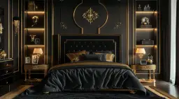 Czarno-złota sypialnia: Jak stworzyć luksusową przestrzeń?