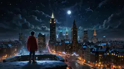 Boże Narodzenie w Gotham z Damianem, synem Batmana, sam w domu