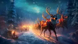 Renifery Św. Mikołaja: Imiona Renifery Mikołaja i Ile Ma Mikołaj