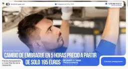 Cambio de embrague en Valencia en solo 5 horas y con garantía