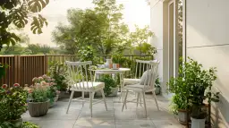 Biały taras: 12 pomysłów na letnią aranżację