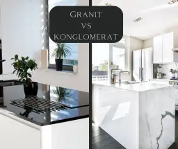 Blat kuchenny konglomerat czy granit - co wybrać, aby nie żałować?