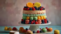 Smakowite torty z makaronikami i owocami: Inspiracje na wyjątkowe wypieki