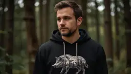 Dlaczego dzik jest trendy? Oto świat bluz męskich z motywami!