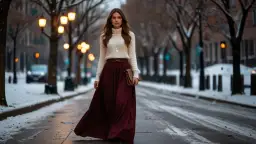 Długa spódnica na zimę? Jak możesz nosić ją i stylowo, i ciepło?