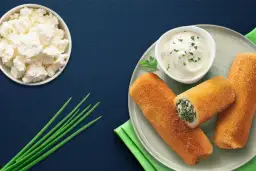 Z czym serwować chrupiące krokiety ze szpinakiem i serem?