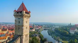 Cieszyn: Wieża Piastowska - Symbol miasta z widokiem na Czechy
