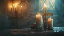 Lichtarze i krzyże: mistyczne akcenty w Twojej dekoracji