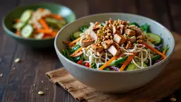 Sałatka tajska z kurczakiem - egzotyczny przepis na pyszną sałatkę