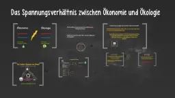 Ökonomie und Ökologie im Unterricht: Spannungen verstehen und lösen