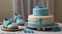 Tort na chrzest dla chłopca - wysokie i prostokątne opcje tortów