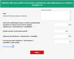 Kalkulator podatku od dywidendy - Szybko oblicz należną kwotę