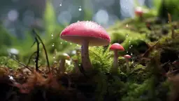 Grzyb różowy kapelusz - Brzeg kapelusza krzyżówka