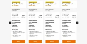Porównanie ofert Orange Światłowód. Sprawdź, jak sprawdzić ile mam internetu w Orange, przeglądając ceny i prędkości.