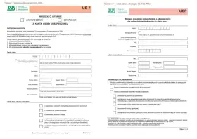 Wniosek o wydanie zaświadczenia o ubezpieczeniu dla celów doliczenia okresów do stażu pracy. Wypełnij formularz ZUS US-7.