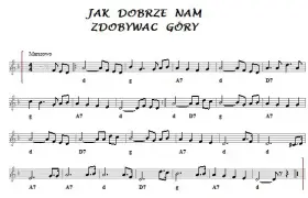 Jak dobrze nam zdobywać góry chwyty - proste akordy dla każdego