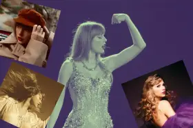 Taylor Swift w stylizacji z "Reputation" i innych albumów. Jej siła i styl są niezaprzeczalne.