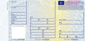 Dowód rejestracyjny pojazdu, z widocznym polem na datę pierwszej rejestracji w dowodzie.