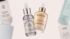 Kolekcja serum do skóry głowy: Fable & Mane, Kérastase, Aveda, Ouai. Każdy **cerkogel** obiecuje odżywienie i regenerację.