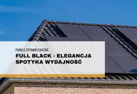 Panele fotowoltaiczne full black na dachu domu, łączące elegancję z wydajnością.