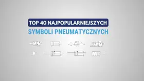 Grafika prezentuje schematyczne oznaczenia zaworów pneumatycznych, kluczowe dla zrozumienia układów automatyki.