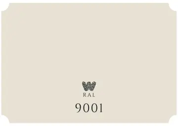 RAL 9001, kolor biały. Symbol graficzny i numeracja.