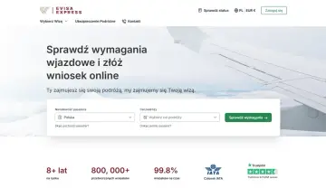 Strona EVISA EXPRESS umożliwia łatwe sprawdzenie wymagań i złożenie wniosku o wizę do Egiptu online.