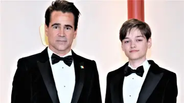 Colin Farrell z synem Henrym Tadeuszem. Mimo choroby, którą przeszedł, wygląda na szczęśliwego.
