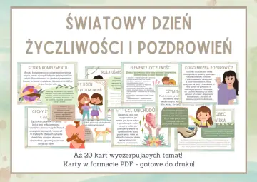 Światowy Dzień Życzliwości i Pozdrowień: ilustracje zachęcają do okazywania życzliwości, uśmiechu i troski o innych.