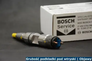 Grubsze podkładki pod wtryski Bosch, kluczowe dla prawidłowego montażu i szczelności układu paliwowego.