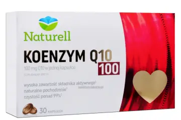 Naturell Koenzym Q10 100 mg na co? Suplement diety w kapsułkach, wspierający organizm. Wysoka zawartość, naturalne pochodzenie.