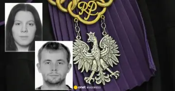 Dwie twarze, jedna z długimi włosami, druga z krótkimi, obok orła na todze sędziowskiej. Czy to nowy rejestr przestępców seksualnych?