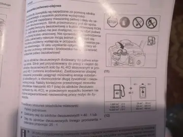 Jaka mieszanka do kosy spalinowej? Zalecany olej do silników dwusuwowych w proporcji 40:1. Instrukcja pokazuje, jak przygotować paliwo.
