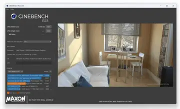 Wynik testu wydajności komputera: AMD Ryzen 9 5900HX osiągnął 13106 punktów w Cinebench R23.