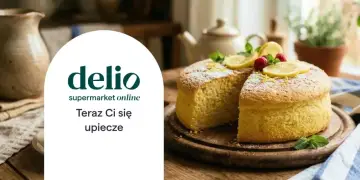 Puszysty biszkopt z cytryną i malinami. Szukasz pomysłu, czym zastąpić jajko w cieście? Delio pomoże Ci upiec idealny deser!