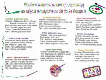 Placówki zapraszają na zajęcia tematyczne od 20 do 24 listopada. W Karwicach dzieci poznają swoje prawa i obowiązki.