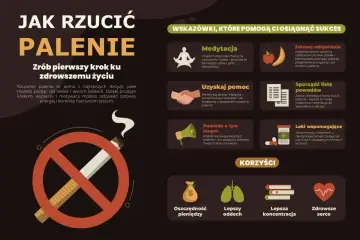 Rzucenie palenia to wyzwanie, ale warto. Obraz pokazuje wskazówki, jak sobie poradzić ze stresem i stanami lękowymi po rzuceniu palenia.