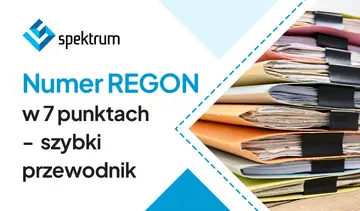 Numer REGON w 7 punktach - szybki przewodnik. Stos dokumentów z aktami.