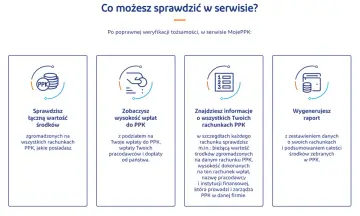 Jak sprawdzić PPK? W serwisie MojePPK sprawdzisz łączną wartość środków, wysokość wpłat, szczegóły rachunków i wygenerujesz raport.