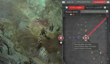 Drzewko umiejętności w Diablo 4, gdzie gracze rozwijają moce specjalne, by siać zniszczenie.