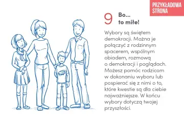Rodzina rozmawia o wyborach. Dzieci mogą wspierać rodziców w podejmowaniu decyzji, bo elektorat to przyszłość.