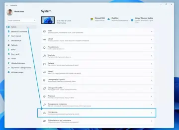 Ustawienia systemu Windows, sekcja Odzyskiwanie. Tutaj znajdziesz opcje, jak zresetować monitor lub komputer do ustawień fabrycznych.