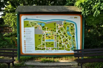 Mapa zoo Wrocław. Planując zwiedzanie, sprawdź, ile czasu potrzebujesz na zobaczenie wszystkich zwierząt.